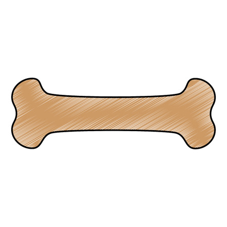 dog bone icon over white background vector illustrationのイラスト素材