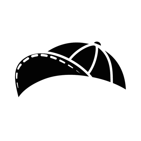 kid cap icon over white background vector illustrationのイラスト素材