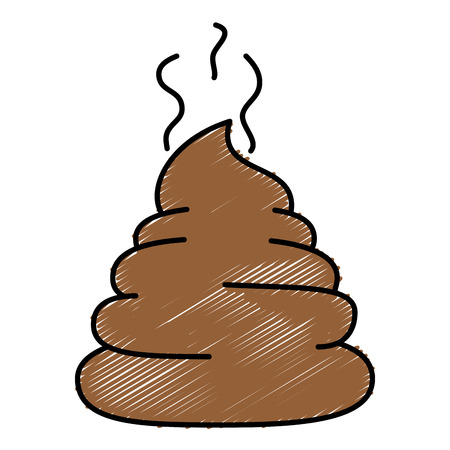 Dog poop isolated icon vector illustration designのイラスト素材
