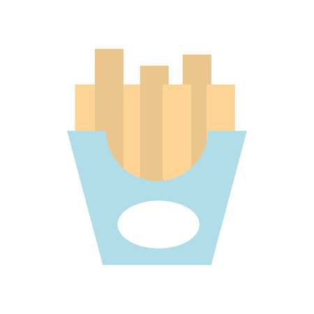 frieds potatoes isolated icon vector illustration designのイラスト素材