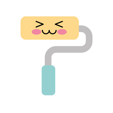 paint roller character vector illustration designのイラスト素材
