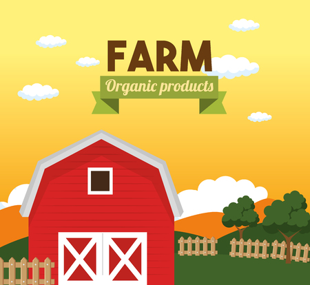 agricultural and farming concept vector illustration graphic designのイラスト素材
