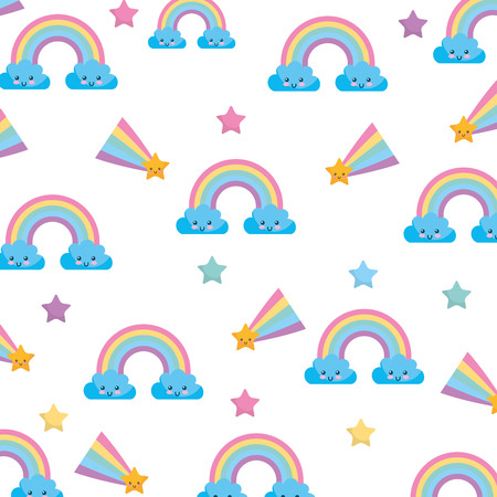 cute and fantasy background vector illustration designのイラスト素材