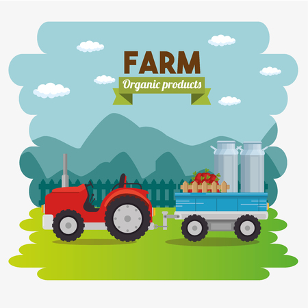 agricultural and farming concept vector illustration graphic designのイラスト素材