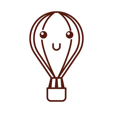 balloon air hot  character vector illustration designのイラスト素材