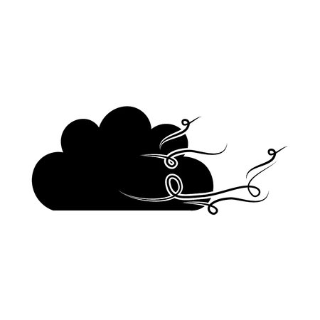 Beautiful fantasy cloud with wind vector illustration designのイラスト素材