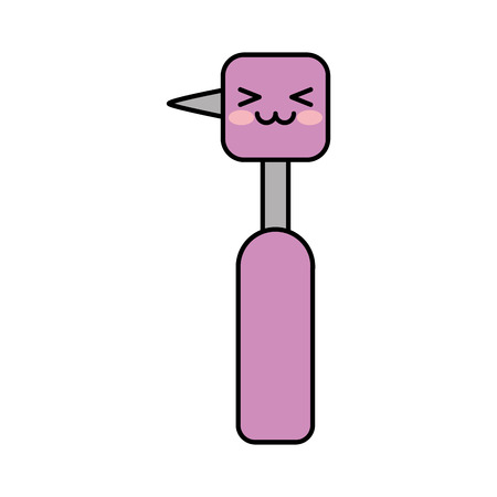Dentistry drill kawaii character vector illustration designのイラスト素材