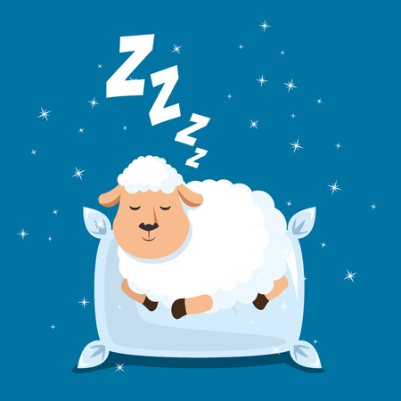 sweet dreams sleeping time concept vector illustration graphic designのイラスト素材