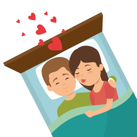 couple in love together forever vector illustration graphic designのイラスト素材