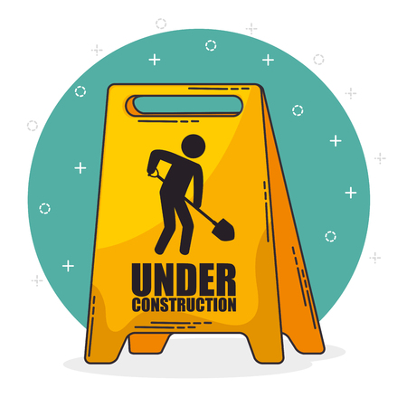 under construction concept design vector illustration graphicのイラスト素材