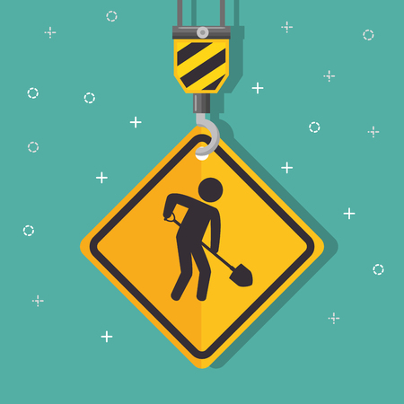 under construction concept design vector illustration graphicのイラスト素材