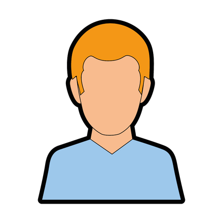 avatar businessman icon over white background vector illustrationのイラスト素材