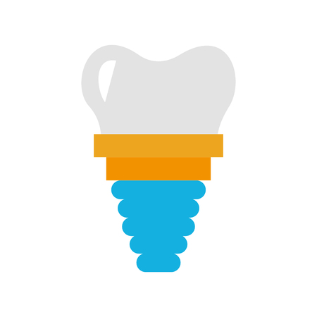 dental implant isolated icon vector illustration designのイラスト素材