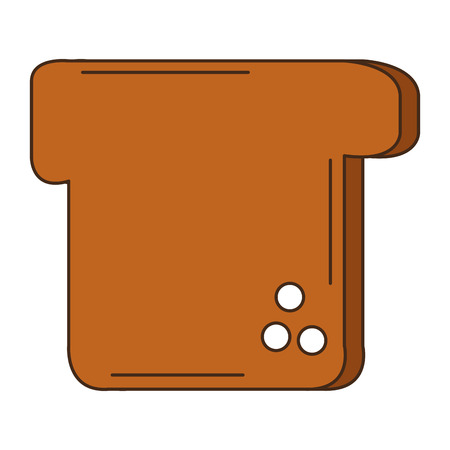 delicious toast bread icon vector illustration designのイラスト素材