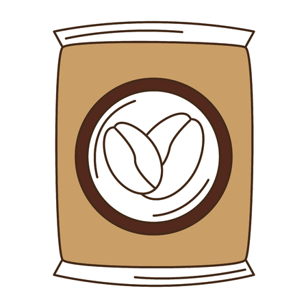 coffee sack isolated icon vector illustration designのイラスト素材