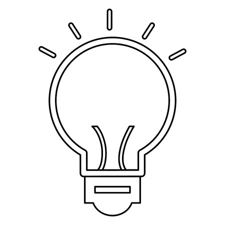 bulb light isolated icon vector illustration designのイラスト素材