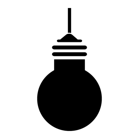 Bulb light hanging isolated icon vector illustration designのイラスト素材