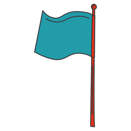 sport flag isolated icon vector illustration designのイラスト素材