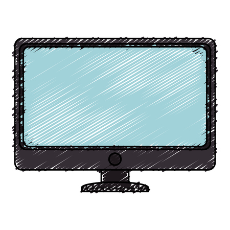 computer display isolated icon vector illustration designのイラスト素材