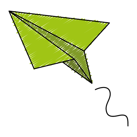 paper airplane isolated icon vector illustration designのイラスト素材