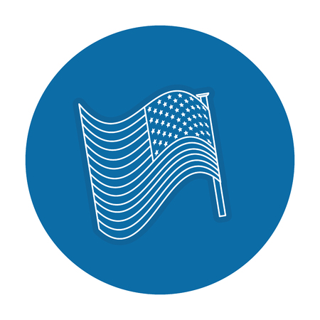 united states of america flag vector illustration designのイラスト素材