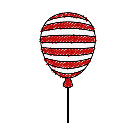 usa balloon air celebration vector illustration designのイラスト素材