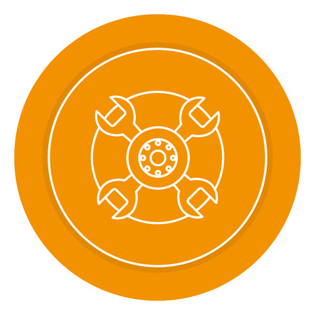 tire car isolated icon vector illustration designのイラスト素材