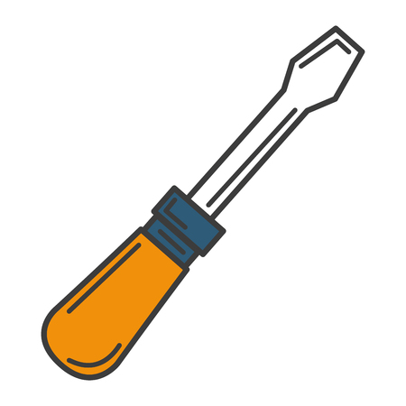 screwdriver tool isolated icon vector illustration designのイラスト素材