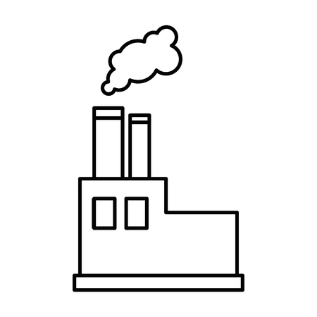 factory icon over white background vector illustrationの写真素材