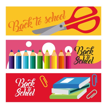 icon set back to school vector illustration design graphicのイラスト素材