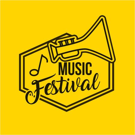 Classical music festival icon vector illustration design graphicのイラスト素材