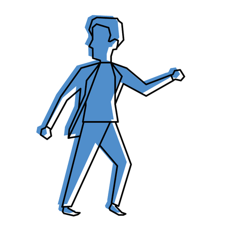 Man profile cartoon icon vector illustration graphic designのイラスト素材