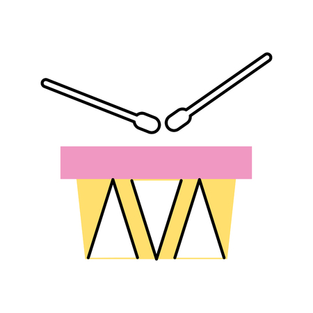 drums musical instrument icon vector illustration designのイラスト素材
