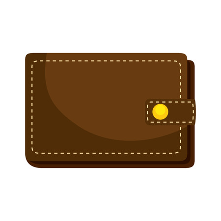 wallet icon over white background vector illustrationのイラスト素材