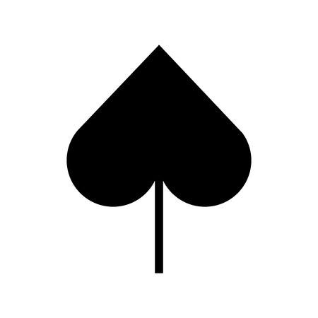 spade poker symbol icon vector illustration designのイラスト素材