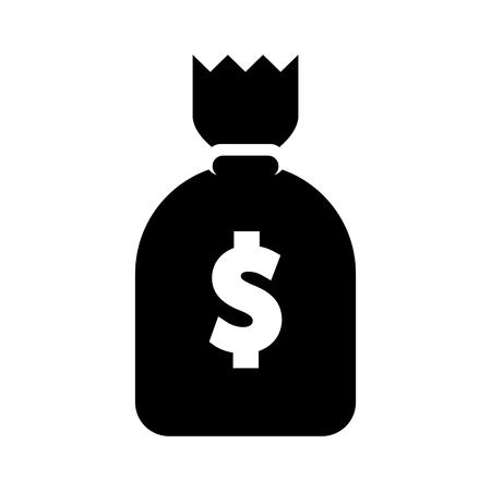 money bag isolated icon vector illustration designのイラスト素材