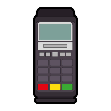 dataphone icon over white background vector illustrationのイラスト素材