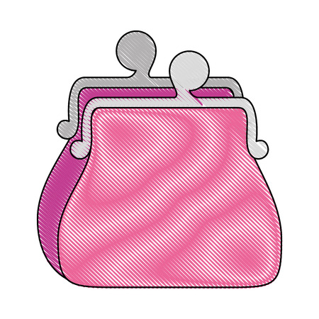 Purse with coins icon vector illustration graphic designのイラスト素材
