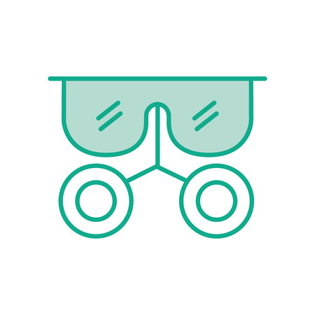 laboratory glasses isolated icon vector illustration designのイラスト素材
