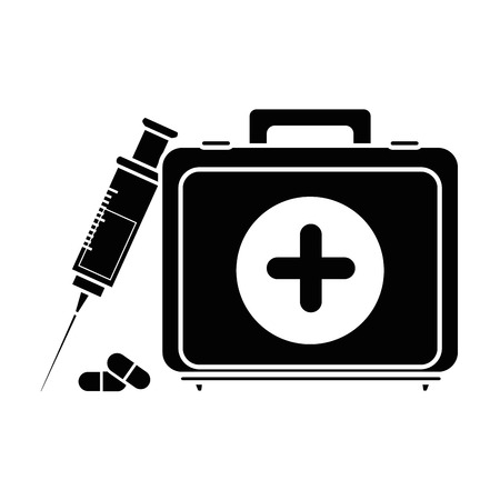 First aid kit icon vector illustration graphic designのイラスト素材