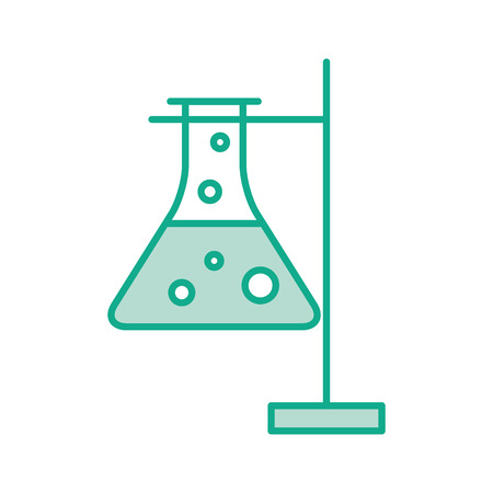 laboratory tube test with Burner base vector illustration designのイラスト素材