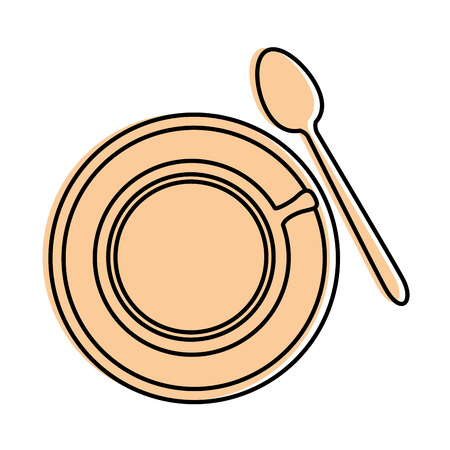 Delicious coffee mug icon vector illustration graphic designのイラスト素材