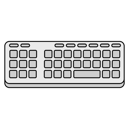 computer keyboard isolated icon vector illustration designのイラスト素材