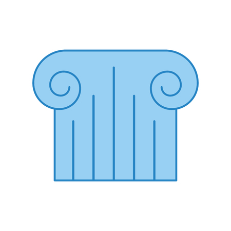 museum column isolated icon vector illustration designのイラスト素材