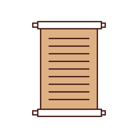 Museum papyrus isolated icon vector illustration designのイラスト素材
