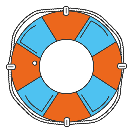 float lifeguard isolated icon vector illustration designのイラスト素材