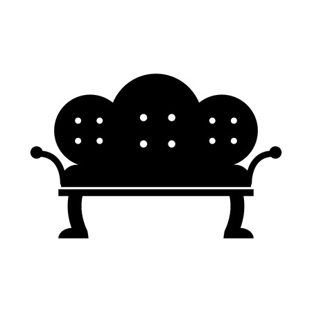 antique sofa isolated icon vector illustration designのイラスト素材