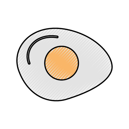 fried egg isolated icon vector illustration designのイラスト素材