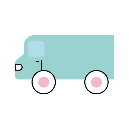 van vehicle isolated icon vector illustration designのイラスト素材