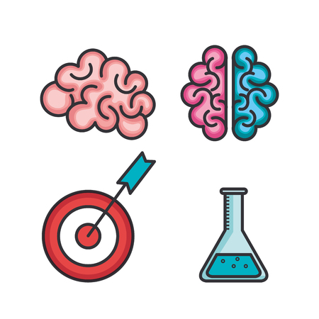 Set of strategic idea icons.Vector illustrationのイラスト素材